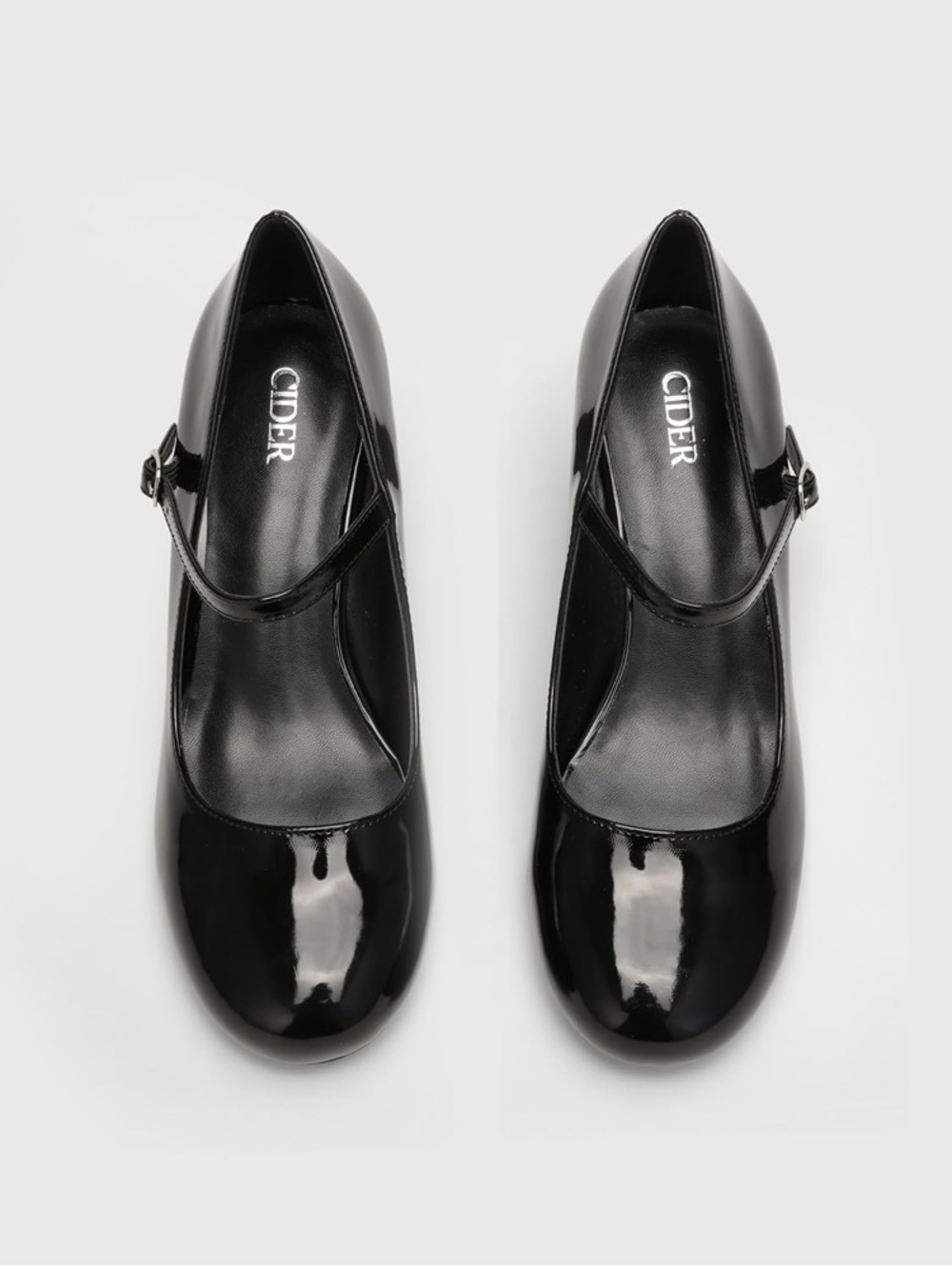 Cider Black Patent Mary Jane Heels